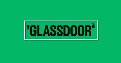 Logo Glassdoor em destaque, plataforma para pesquisa de salários e empregos.