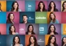 Recrutadores felizes comemoram sucesso no LinkedIn.